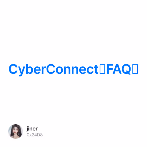 CyberConnect（FAQ） 4/500
