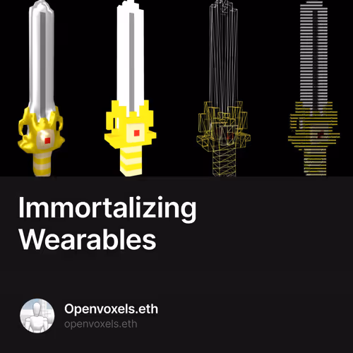 Immortalizing Wearables 3/100