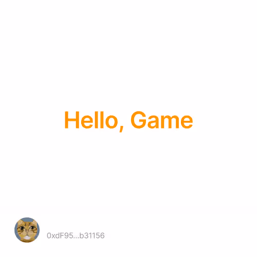 Hello, Game 1/500