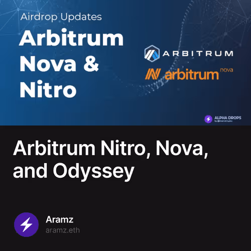 Arbitrum Nitro, Nova, and Odyssey 59/500