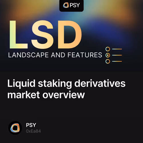 Liquid staking derivatives market overview 1