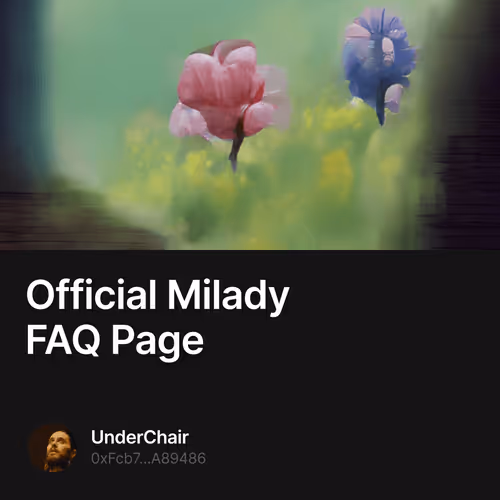 Official Milady FAQ Page 2/100