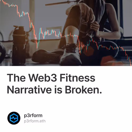 The Web3 Fitness Narrative is Broken.
