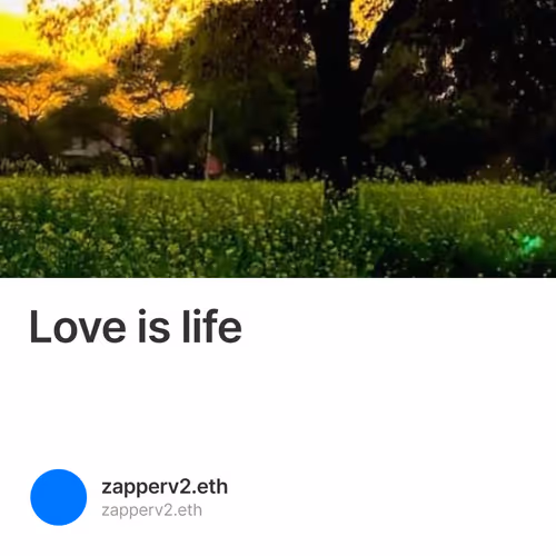 Love is life 1/500
