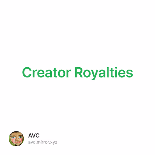 Creator Royalties