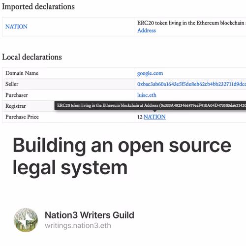 Building an open source legal system