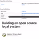 Building an open source legal system