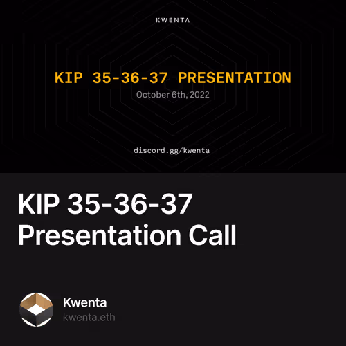 KIP 35-36-37 Presentation Call