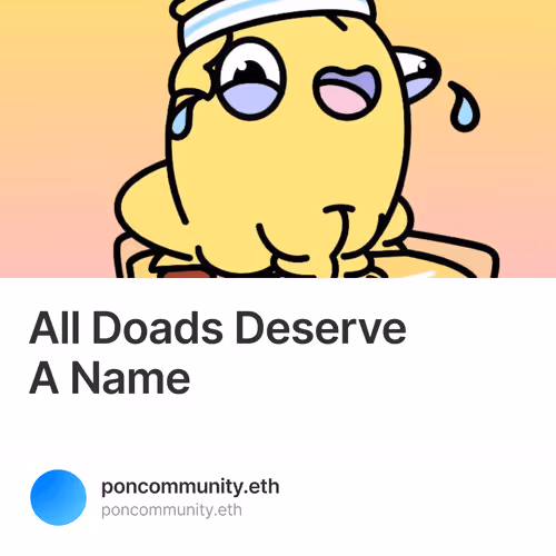 All Doads Deserve A Name