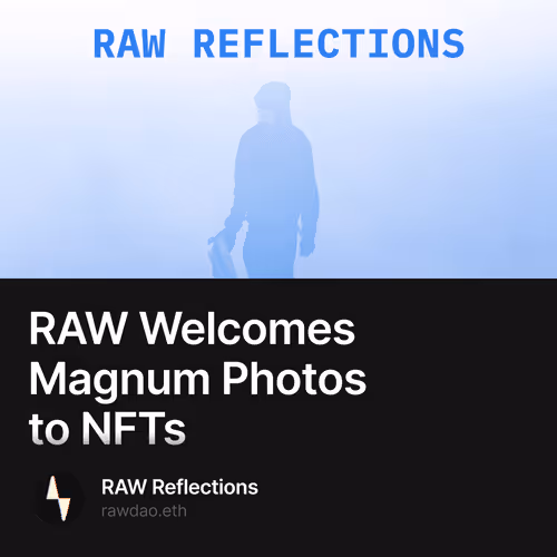 RAW Welcomes Magnum Photos to NFTs