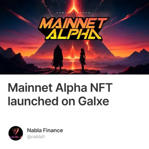 Mainnet Alpha NFT launched on Galxe #11