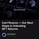 insrt finance  — Our Next Steps in Unlocking NFT Returns