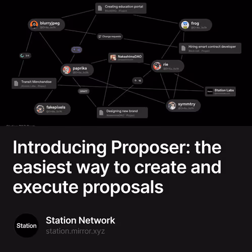 Introducing Proposer the easiest way to create and execute proposals