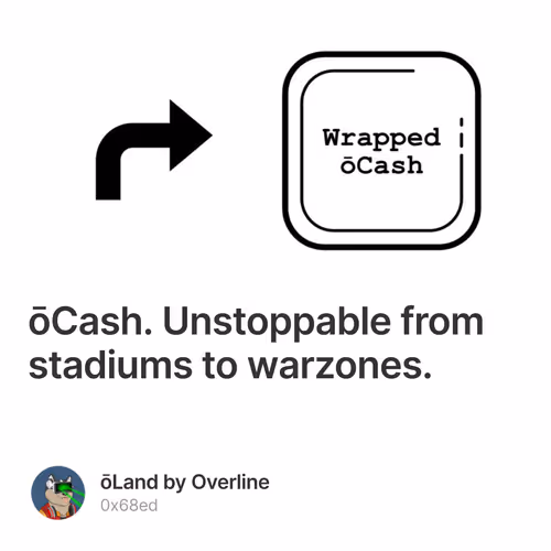 ōCash. Unstoppable from stadiums to warzones. 46/100