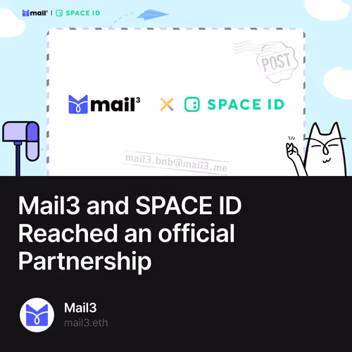 Mail3 and SPACE ID Reached an official Partnership 492/500