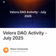 Velora DAO Activity - July 2025