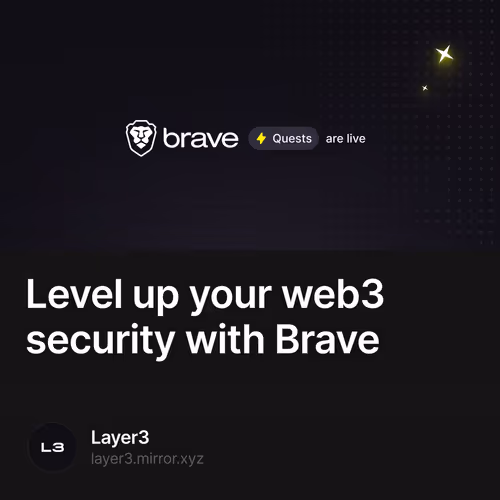 Level up your web3 security with Brave 359/500