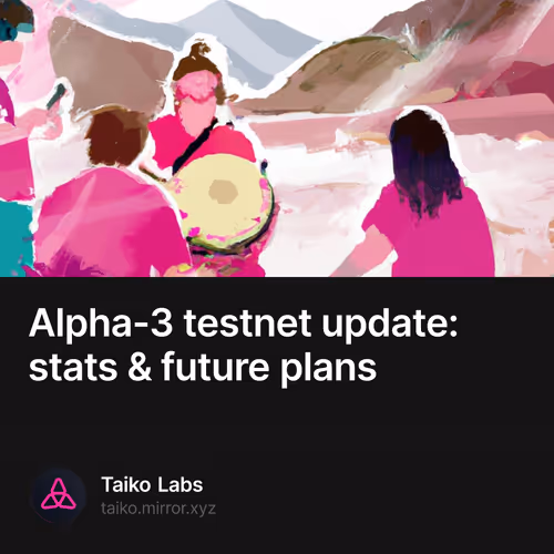 Alpha-3 testnet update: stats & future plans 460