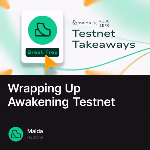 Wrapping Up Awakening Testnet 18