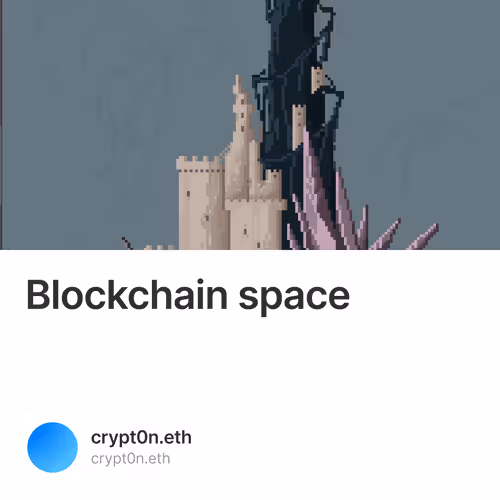 Blockchain space 3/500