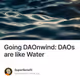Going DAOnwind DAOs are like Water
