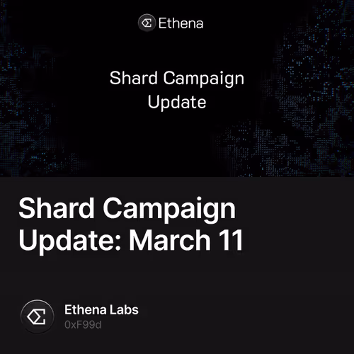 Shard Campaign Update: March 11 49
