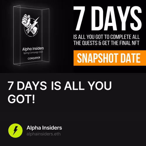 7 DAYS IS ALL YOU GOT! 114/500
