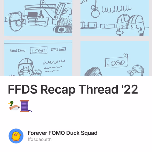 FFDS Recap Thread '22 🦆🧵 8/500