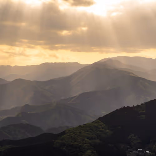 mountain and sunset