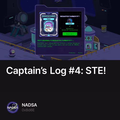 Captain’s Log #4: STE! 4/555