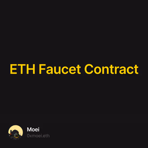 ETH Faucet Contract 4/500
