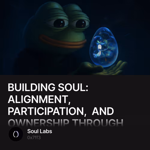 BUILDING SOUL: ALIGNMENT, PARTICIPATION, AND OWNERSHIP THROUGH $SO 63
