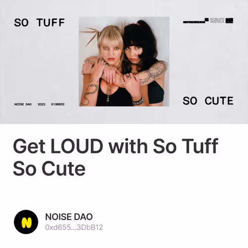 Get LOUD with So Tuff So Cute