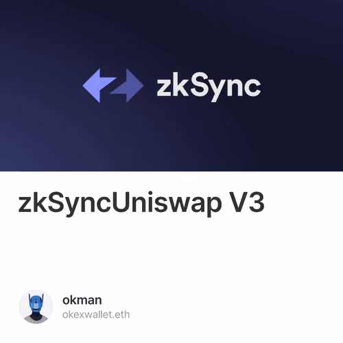 在zkSync上部署Uniswap V3提案 1/20