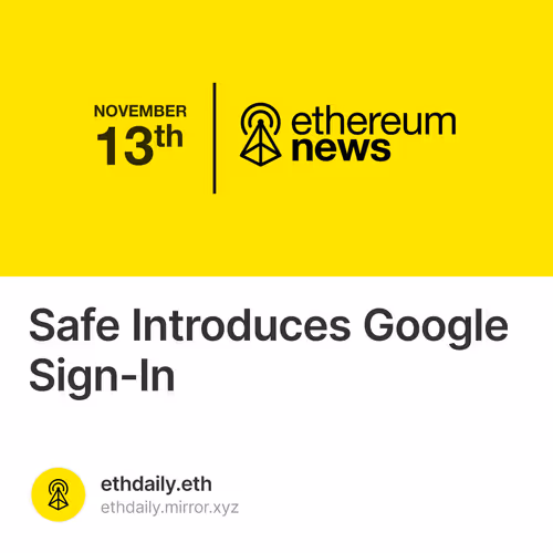 Safe Introduces Google Sign-In 7/10