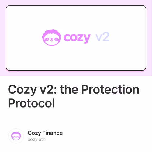 Cozy v2: the Protection Protocol 6/500