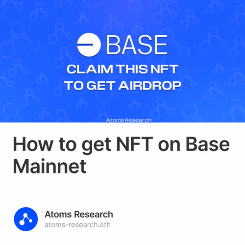 How to get NFT on Base Mainnet  3/50