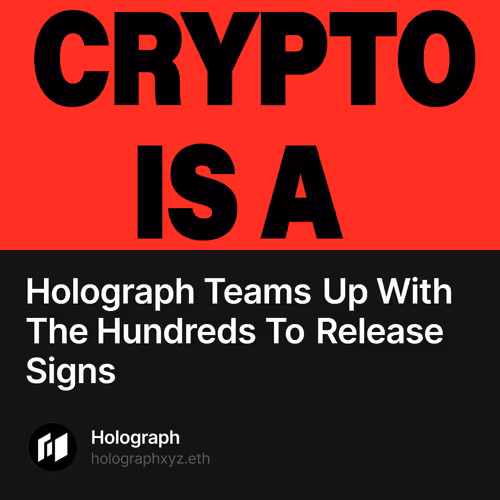 Holograph Teams Up With The Hundreds To Release Signs 201