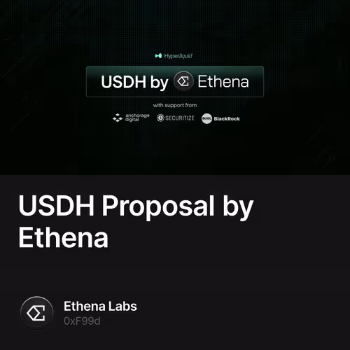 USDH Proposal by Ethena