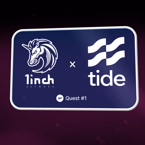 1inch x Tide: The Optimism's Pulse - 1inch x Tide: The OP Treasure