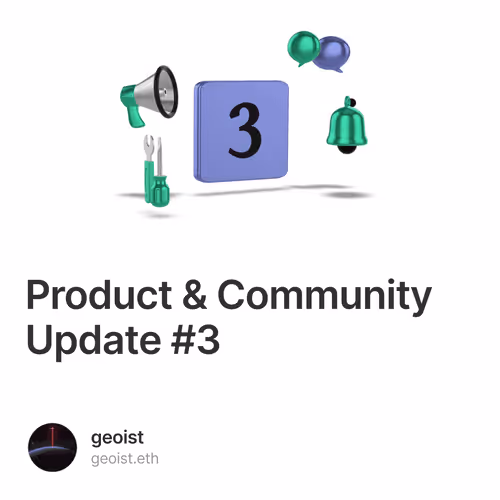 Product & Community Update #3 348/500