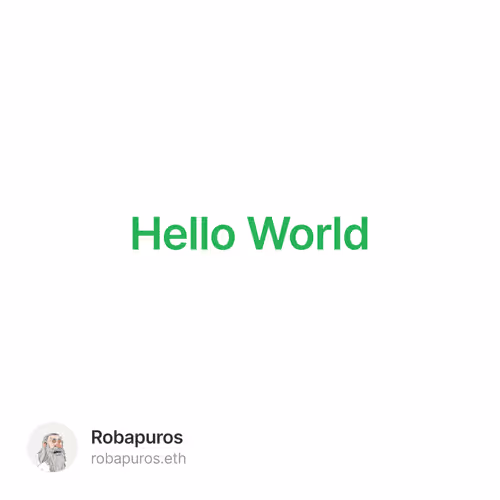 Hello World - 4j6gX8EG1P