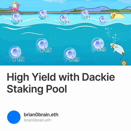 High Yield with Dackie Staking Pool 303