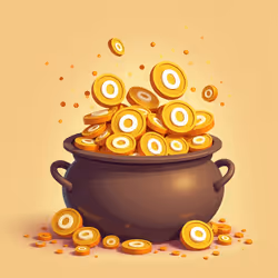 Pot of coins