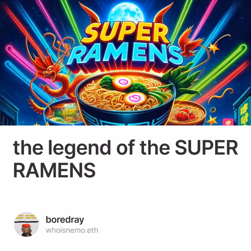 the legend of the SUPER RAMENS 1