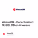 WeaveDB - Decentralized NoSQL DB on Arweave
