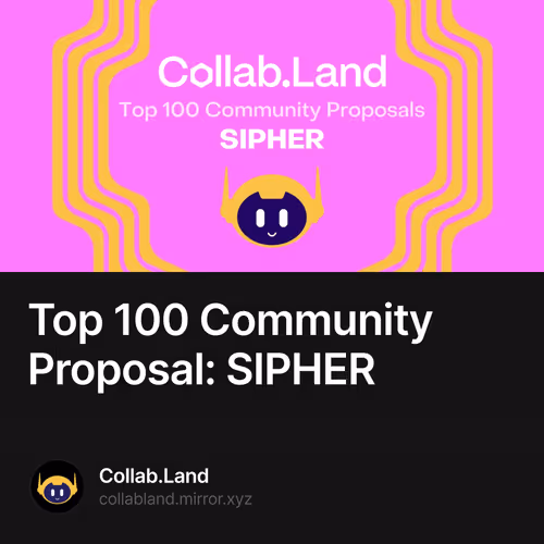 Top 100 Community Proposal: SIPHER 110/500