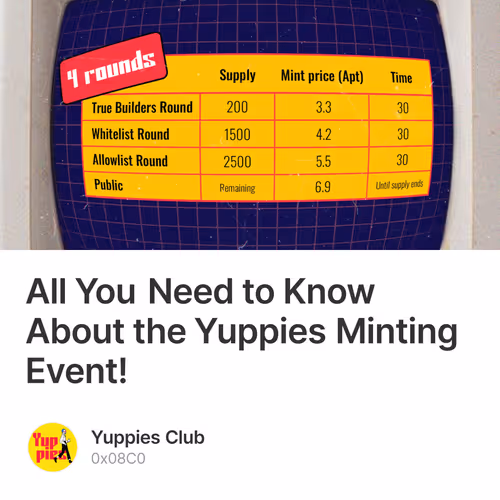 All You Need to Know About the Yuppies Minting Event!  2