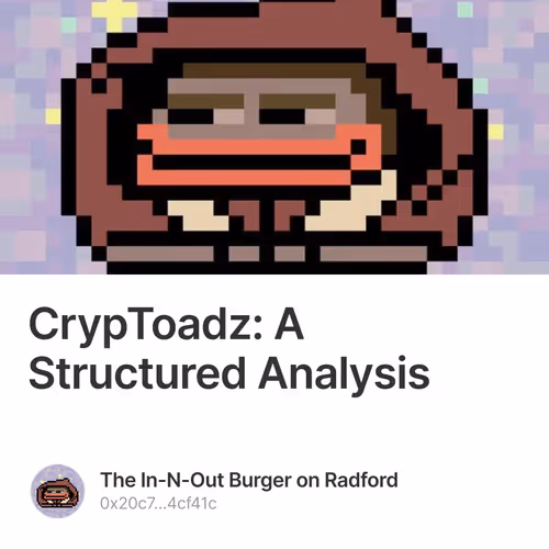 CrypToadz: A Structured Analysis