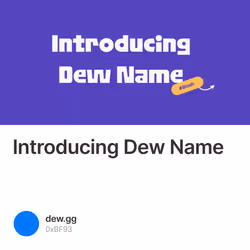 Introducing Dew Name 348/500